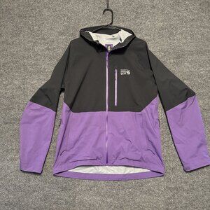 Mountain Hardwear Men's Stretch Ozonic Jacket SZ L Purple Black Waterproof